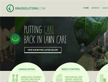 Tablet Screenshot of grassolutions.com