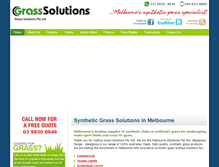 Tablet Screenshot of grassolutions.com.au